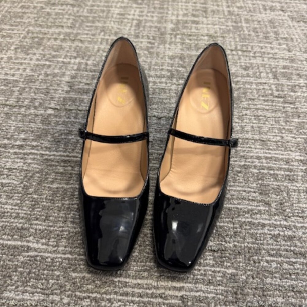 Inez Celine (mary jane style) in Black Patent - Picture 4 of 5